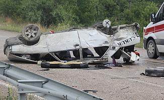 Hastane yolunda trafik kazası: 1 ölü, 5 yaralı