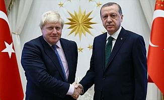 Cumhurbaşkanı Erdoğan'dan İngiltere Başbakanı Johnson'a tebrik