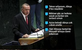 Cumhurbaşkanı Erdoğan BM'de konuştu