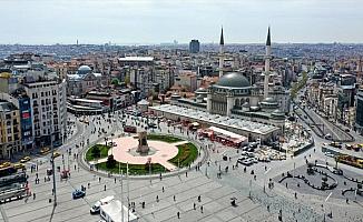 Taksim'e yapılan cami açılışa hazırlanıyor