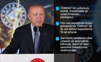 Cumhurbaşkanı Erdoğan Türksat 5A Uydusu'nu hizmete aldı