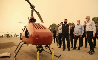 İnsansız helikopter, Manavgat yangınlarıyla mücadelede kullanıldı