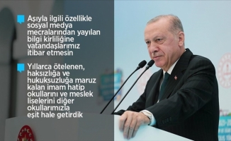 Cumhurbaşkanı Erdoğan: Yüz yüze eğitimi devam ettirmekte kararlıyız