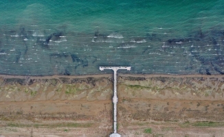 İznik Gölü'nün bazı bölümlerinde su çekilmesi 50 metreyi aştı