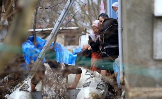 Kırklareli'de taşkın nedeniyle evlerinde mahsur kalanlar AFAD ekiplerince kurtarıldı