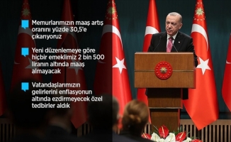 Cumhurbaşkanı Erdoğan'dan memur ve emekliye ek zam müjdesi