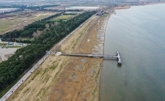 İznik Gölü'nün su seviyesi geçen yıla göre düştü