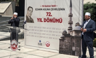 Adnan Menderes ezanın aslına iadesinin 72. yılında İstanbul'da anıldı