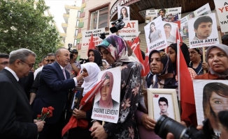 Dışişleri Bakanı Mevlüt Çavuşoğlu, Diyarbakır annelerini ziyaret etti