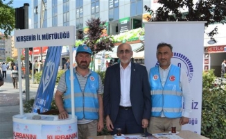 TDV Kırşehir Şubesi, vekaletle kurban bağış standı kurdu