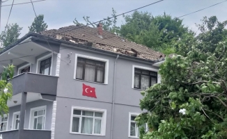 Zonguldak'ta hortum hasara neden oldu