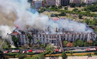 İstanbul'da Balıklı Rum Hastanesi'nde yangın çıktı